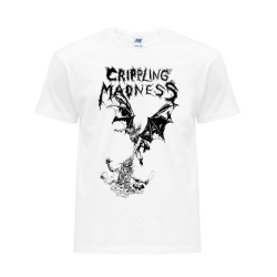 CRIPPLING MADNESS White T-SHIRT M